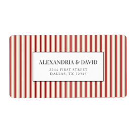 Etiqueta Farmhouse Russo Vintage Red Ticking