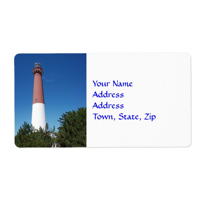 Etiqueta Farol Barnegat: O Antigo Barney (Frente)