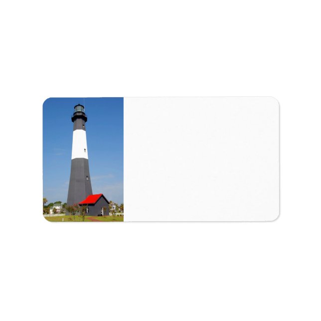 Etiqueta Farol de Tybee Island (Frente)