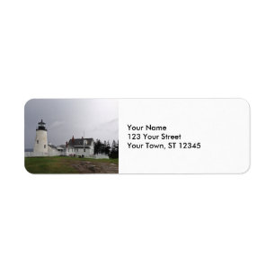 Etiqueta Farol do ponto de Pemaquid, Maine