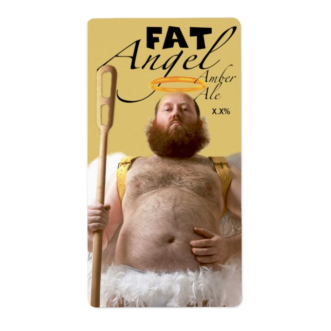 Etiqueta Fat Angel Amber Ale (Frente)