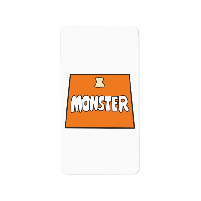 Etiqueta Fato da Pikamee, Monstro  (Frente)