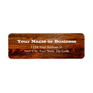 Etiqueta Faux Oilado Madeira Plank Personalizado
