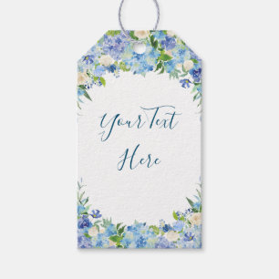 Etiqueta Favorável do Hydrangea Azul Claro Obrigad