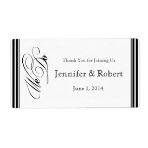 Etiqueta Fazemos Frame Moderno, Garrafa Negra e Branca de Á