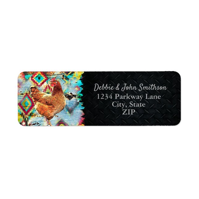 Etiqueta Fazenda de Hobby de Fazenda Livre de Galinha Ender (Frente)