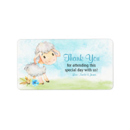 Etiqueta Fazenda De Ovinos De Aquecedora Obrigado