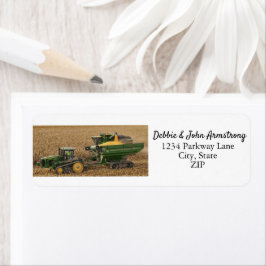 Etiqueta Fazenda do trator de equipamento pesado Retorno do