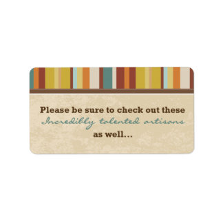 Etiqueta Fecho cartão de visita (para eventos)