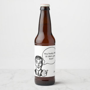 Etiqueta feita sob encomenda de fala da cerveja do