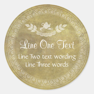 Etiqueta feita sob encomenda do presente da comida