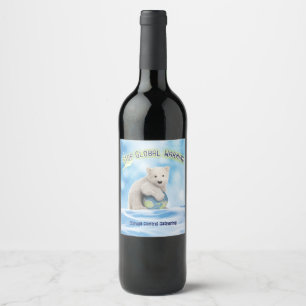 Etiqueta feita sob encomenda do vinho do urso