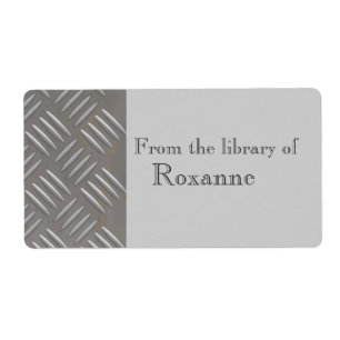 Etiqueta feita sob encomenda gravada do livro do