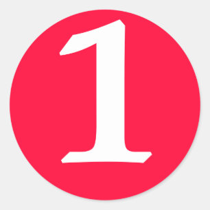 Etiqueta feita sob encomenda redonda vermelha do