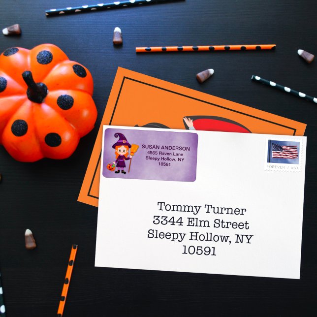 Etiqueta Feiticeira do Figurino do Menino das Bruxas (Criador carregado)