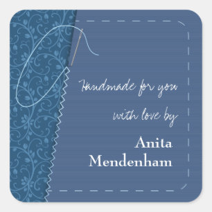 Etiqueta feito mão da agulha Sewing