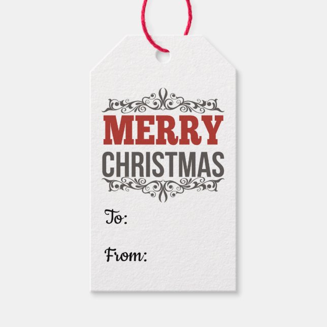 Etiqueta Feliz de Natal (Frente)