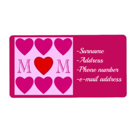 Etiqueta Feliz Dia das Mães,Personalizar
