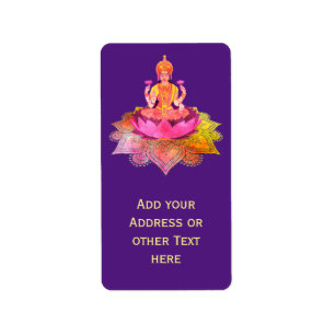 Etiqueta Feliz Diwali - Deepalavi Lakshmi Deusa 4