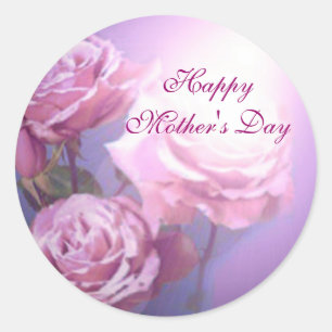 Etiqueta feliz do dia das mães