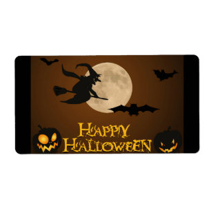 ETIQUETA "FELIZ HALLOWEEN" BRINCANDO