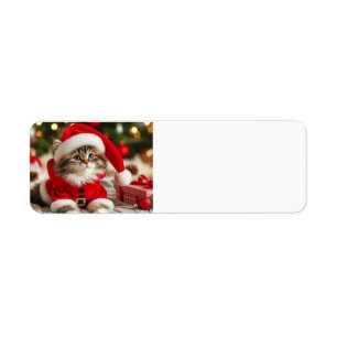Etiqueta Feliz Natal Cat