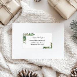 Etiqueta Feliz Natal, Natal Clássico, Russo, Fe