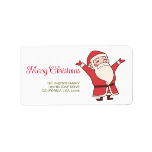 Etiqueta Feliz Natal Tipografia Vermelha Retorno