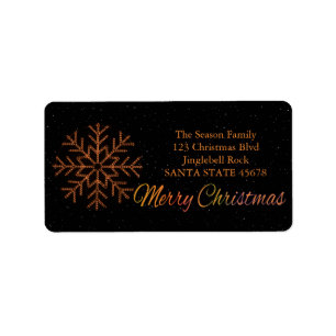 Etiqueta Feliz Natal x-mas Crystal Light