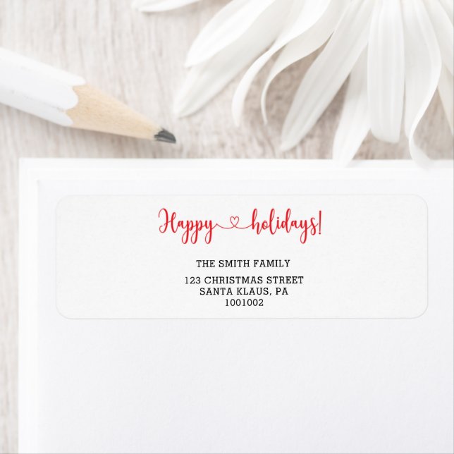 Etiqueta Felizes feriados (Insitu)