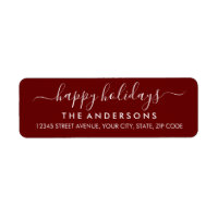 Felizes Feriados Feliz Natal - Script Simples Verm