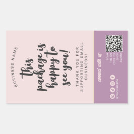 Etiqueta Feminina de Encapsulamento de Pink e Beig