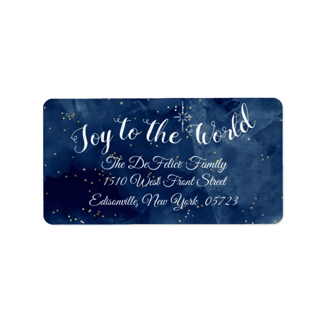 Etiqueta Feriado De Natal - Alegria Ao Mundo (Frente)