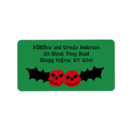 Etiqueta Feriado de Natal assustador Gótico de Natal