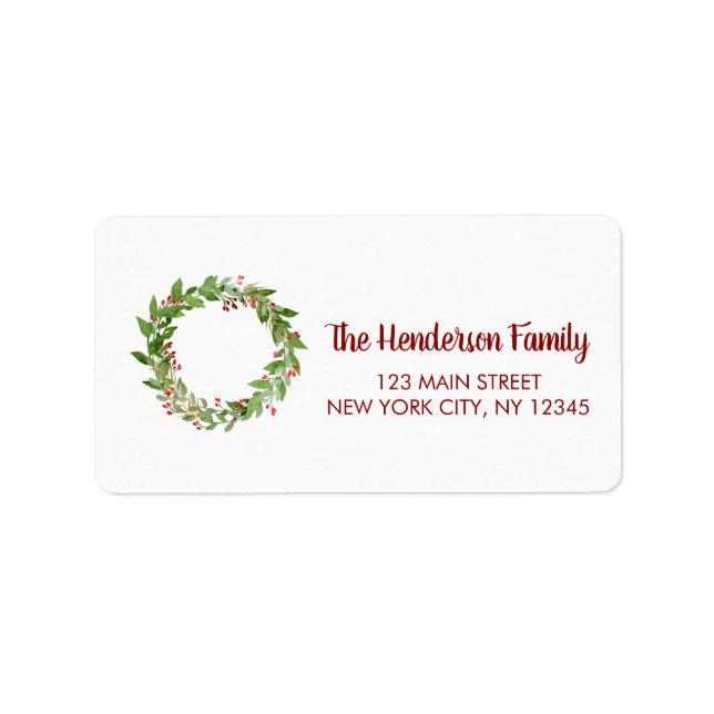 Etiqueta Feriado de Natal com Pinecone (Frente)