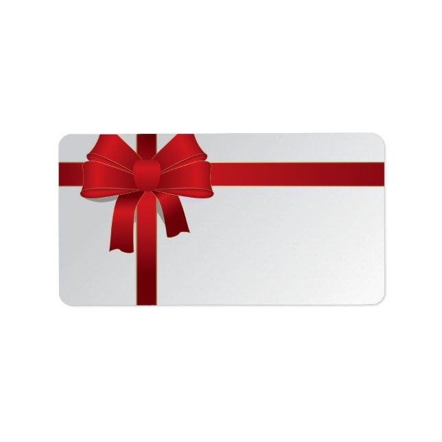 Etiqueta Feriado de Natal do Arco Vermelho (Frente)