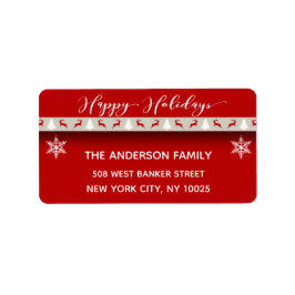 Etiqueta Feriado de Natal - Feriados Felizes Vestidos Verme