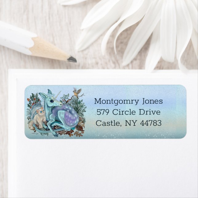 Etiqueta Feriado do Unicorn Foal Cozy Cudles (Insitu)