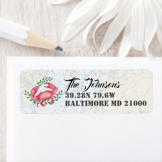 Etiqueta Feriados náuticos felizes de Baltimore (Insitu)