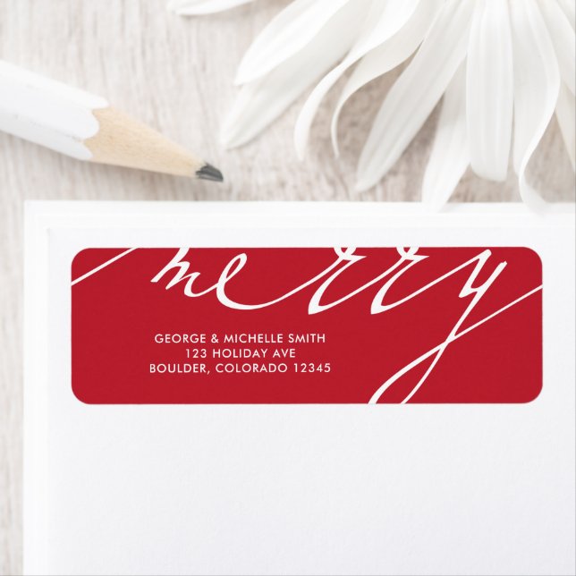 Etiqueta Férias de Natal Muito Feliz (Insitu)