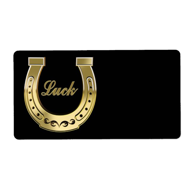 Etiqueta ferradura ouro (Frente)