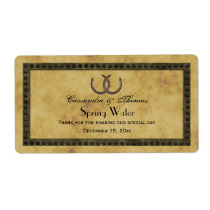 Etiqueta Ferraduras Russas Do Rótulo De Água BG Em Circunst