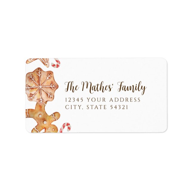 Etiqueta Festa de Feriado do Cookie Exchange (Frente)