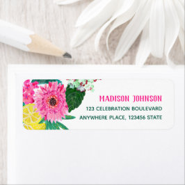 Etiqueta Festa de floricultura e jardim de fruta de verão b
