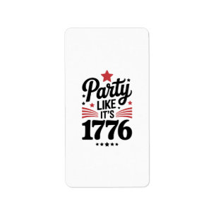 Etiqueta Festeje Como Se Fosse 1776 Camiseta Divertida do