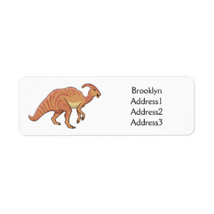 Etiqueta Figura de desenho animado do dinossauro do parasau