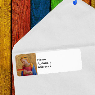 Etiqueta Figura Religiosa do Ouro Vintage