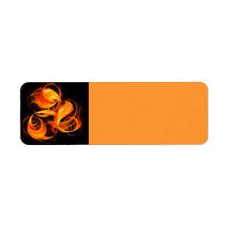 Etiqueta Fireball Abstrato Art
