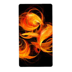 Etiqueta Fireball Abstrato Art Fractal