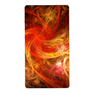 Etiqueta Firestorm Abstrato Art Fractal